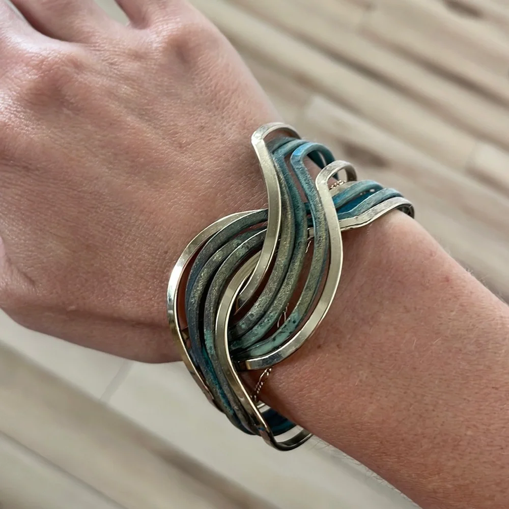 RAIN JEWELRY COLLECTION PATINA MIX CROSSOVER CUFF